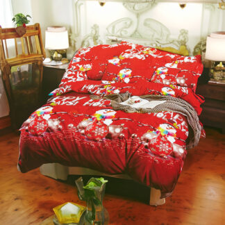 Royalfashion Set de lenjerie de pat de Crăciun 160x200 set 3-PART