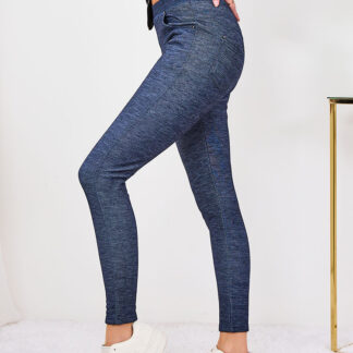 Royalfashion Pantaloni teggings de damă albaștri