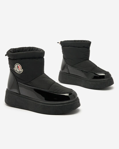 Royalfashion Cizme de zăpadă slip-on pentru femei de culoare neagră Ademra