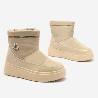 Royalfashion Cizme de zăpadă slip-on pentru femei de culoare maro deschis Ademra