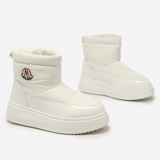 Royalfashion Cizme de zăpadă slip-on pentru femei de culoare albă Ademra