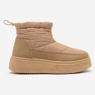Royalfashion Cizme de zăpadă slip-on pentru femei de culoare maro Armeda