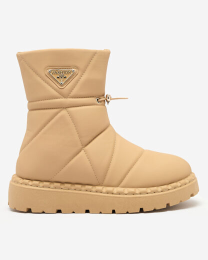 Royalfashion Camel cizme de damă a'la cizme de zăpadă Oterika