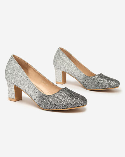 Royalfashion Pantofi stiletto Yapunni Silver pentru femei