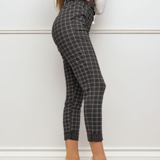 Royalfashion Pantaloni de damă în carouri