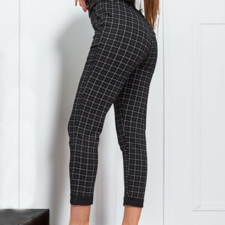 Royalfashion Pantaloni de damă în carouri