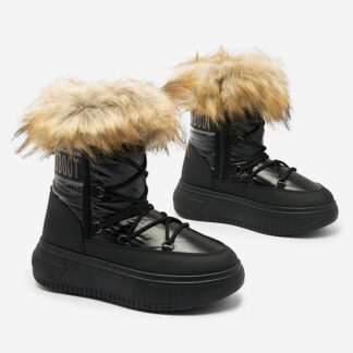 Royalfashion Cizme de zăpadă a'la negre pentru femei Gomllo