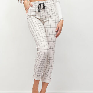 Royalfashion Pantaloni cu carouri pentru femei