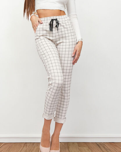Royalfashion Pantaloni cu carouri pentru femei