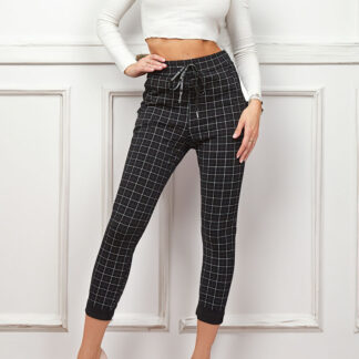 Royalfashion Pantaloni cu carouri pentru femei
