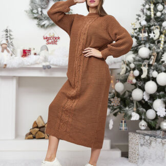 Royalfashion Rochie pulover lung pentru femei