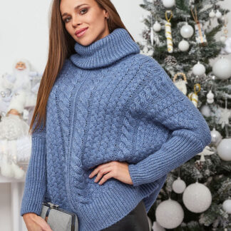 Royalfashion Pulover cu guler înalt pentru femei