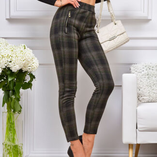 Royalfashion Pantaloni teggings carouri izolate pentru femei