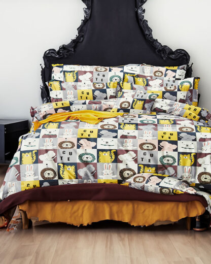 Royalfashion Lenjerie de pat cu model 160x200 set de 3 PIEȚE