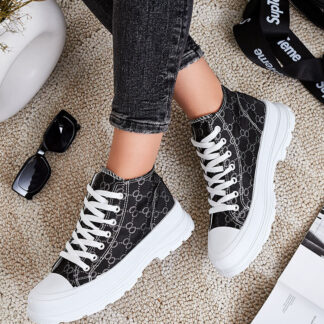 Royalfashion Women's Barillca Printed High Sneakers