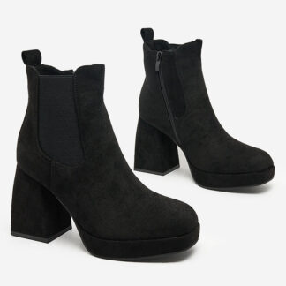 Royalfashion Cizme stiletto Tregianca pentru femei din eco-suede