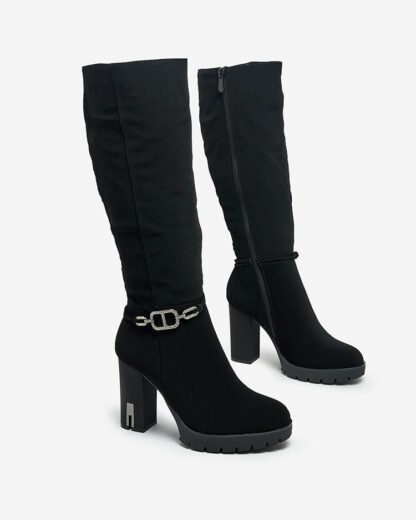 Royalfashion Cizme de damă Retisa decorate cu tocuri Stiletto