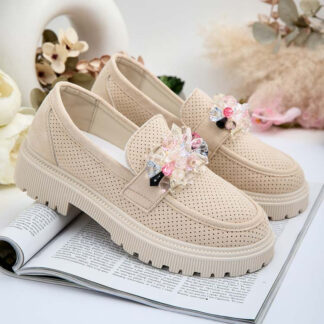 Royalfashion Mocasini de damă cu mărgele colorate Karonia