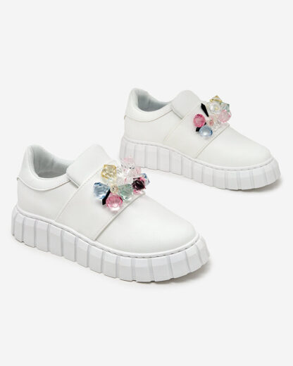 Royalfashion Pantofi sport cu pietricele colorate Resinello