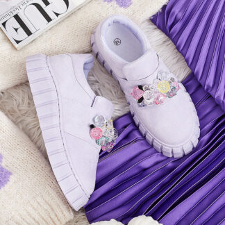 Royalfashion Pantofi sport cu pietre colorate Resinello
