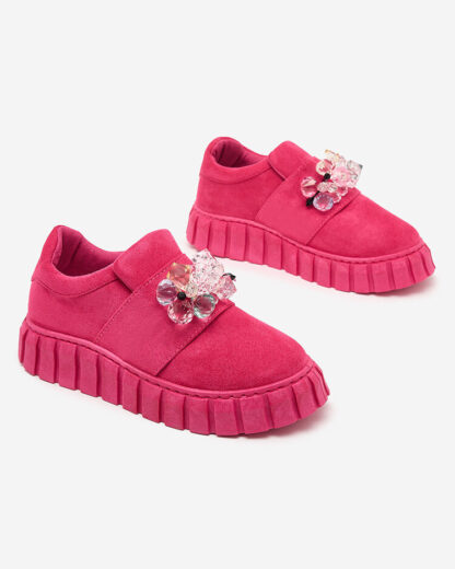Royalfashion Pantofi sport cu semicercuri cu pietre colorate Resinello