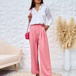 Royalfashion Pantaloni largi din țesătură pentru femei
