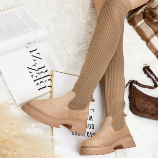 Royalfashion Cizme peste genunchi slip-on de damă Senolel