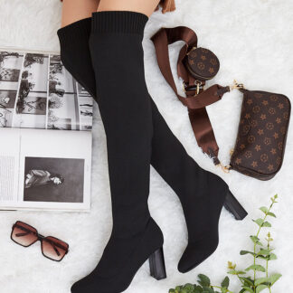 Royalfashion Cizme peste genunchi pentru femei Nolels