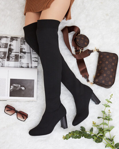 Royalfashion Cizme peste genunchi pentru femei Nolels