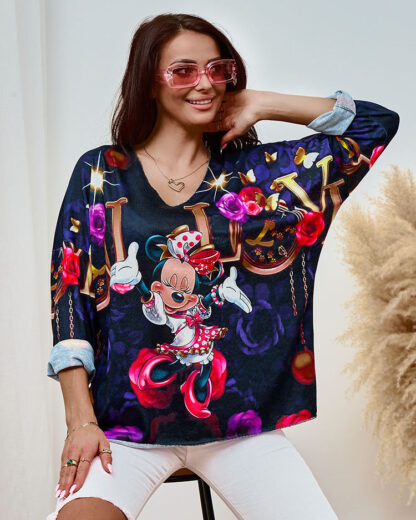 Bluză cu imprimeu pentru femei Royalfashion