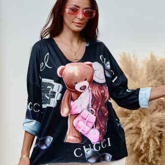 Bluză cu imprimeu pentru femei Royalfashion