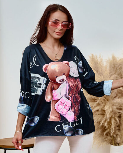Bluză cu imprimeu pentru femei Royalfashion