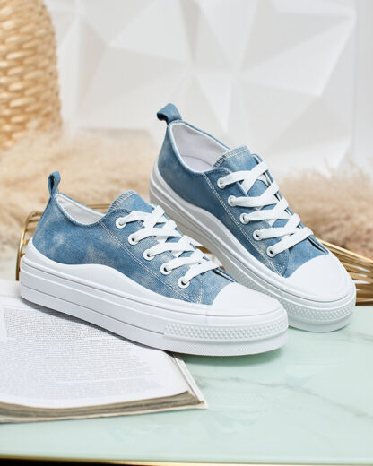 Royalfashion Adidași de damă a'la denim Tricket