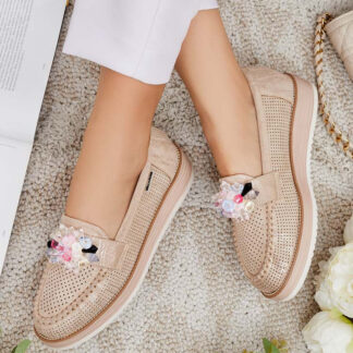 Royalfashion Mokassins cu pietre colorate Restea