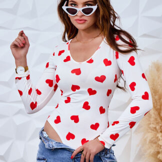 Royalfashion Body cu imprimeu pentru femei