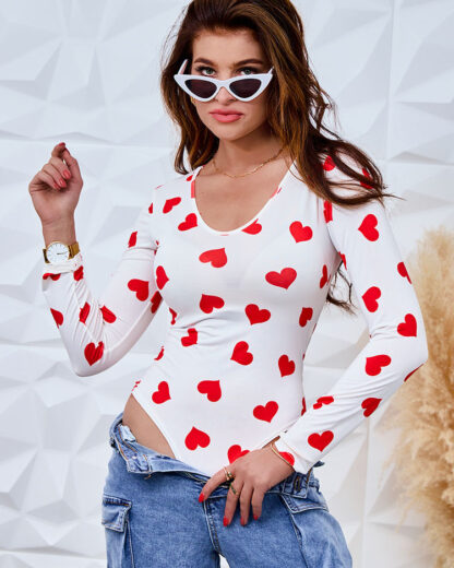 Royalfashion Body cu imprimeu pentru femei