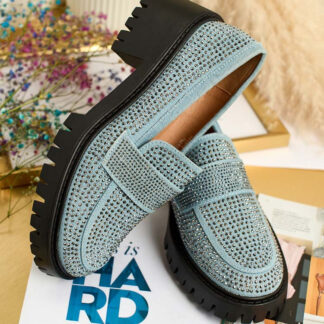 Royalfashion Mocasini de damă cu zirconii Epolls