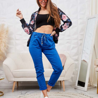 Royalfashion Pantaloni de damă din material textil