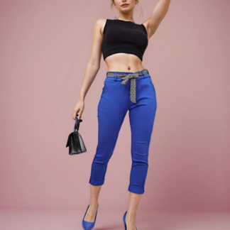 Royalfashion Pantaloni de damă din material textil
