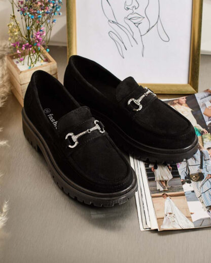 Royalfashion Mocasini de damă cu decor Pelloz