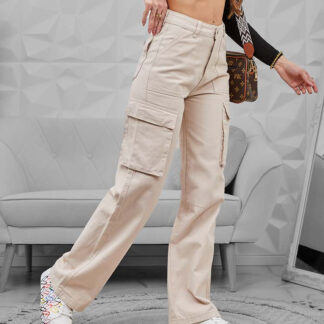 Royalfashion Pantaloni de luptă largi pentru femei