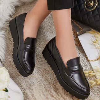 Royalfashion Mocasini cu tocuri joase pentru femei Coutun
