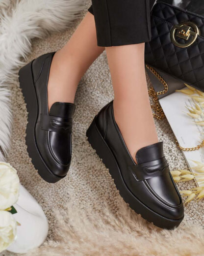 Royalfashion Mocasini cu tocuri joase pentru femei Coutun