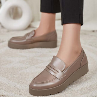 Royalfashion Mocasini cu tocuri joase pentru femei Coutun