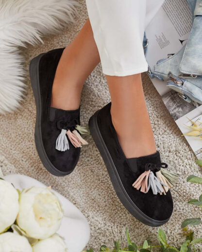 Royalfashion Mocasini de damă cu ciucuri Neberto