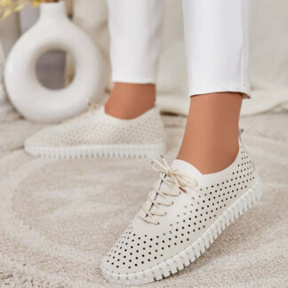 Royalfashion Women's Manurra Openwork Sneakers