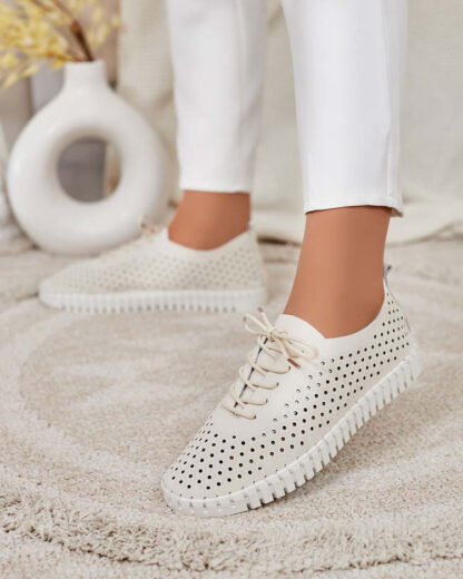 Royalfashion Women's Manurra Openwork Sneakers