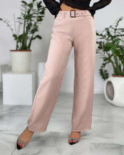Royalfashion Pantaloni largi din țesătură pentru femei