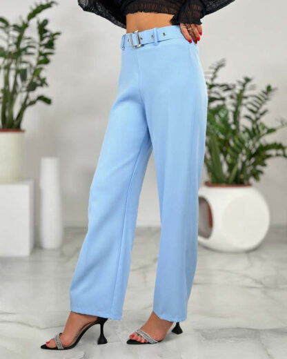 Royalfashion Pantaloni largi din țesătură pentru femei