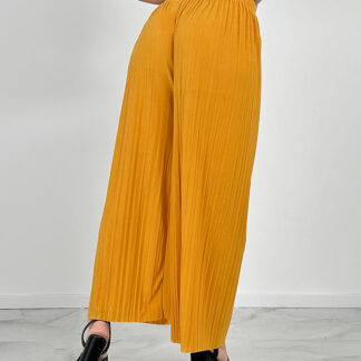 Royalfashion Pantaloni largi plisați de damă